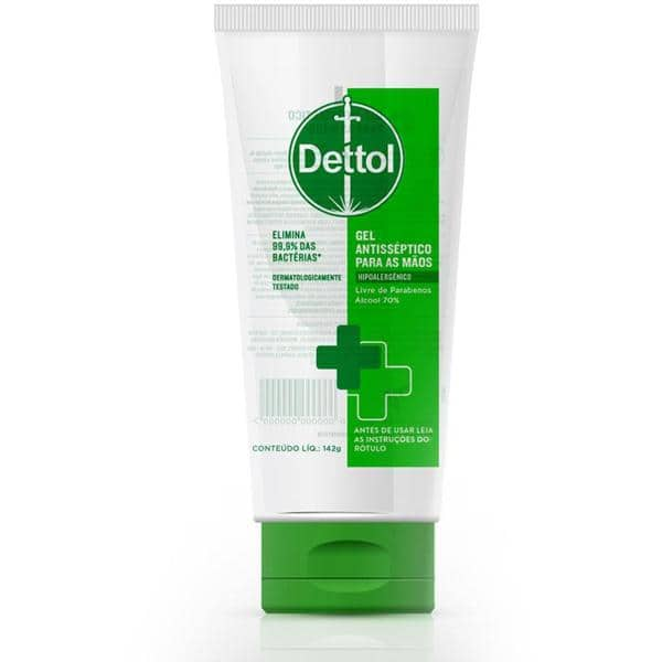 Álcool em gel antisséptico 142gr Dettol Reckitt Benckiser CX 1 UN