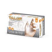 Luva vinil c/ pó M 7029 Talge CX 100 UN Luva vinil c/ pó M 7029 Talge CX 100 UN