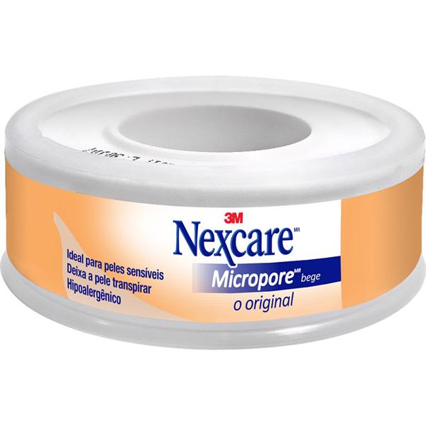 Fita Micropore Nexcare Bege - 12 mm x 4,5 m - PT 1 UN