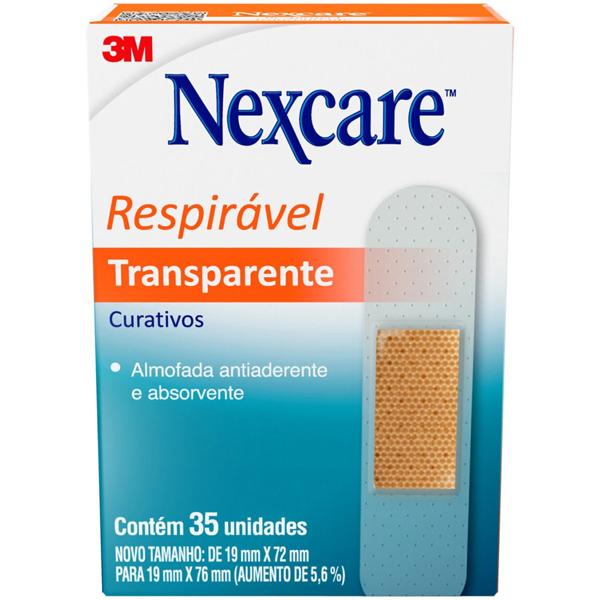 Curativo transparente, 19mmx76mm, Nexcare, HB00475544, 3M - CX 35 UN