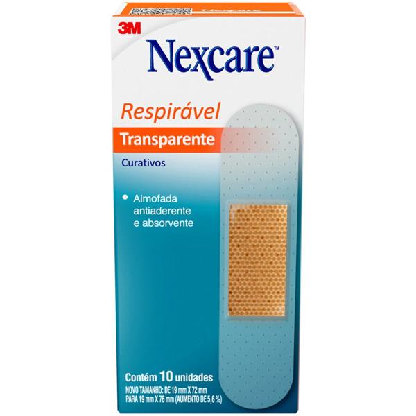 Curativo transparente, 19mmx76mm, Nexcare, HB00475544, 3M - CX 10 UN