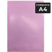 Pasta L, A4, Pacote C/ 5 unidades, Plástica, L15A4LP, Lolipop, Lilás Pastel, Plascony - PT 5 UN