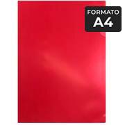Pasta L, A4, Pacote com 10 unidades, Plástica, L15A4, Escolar Office, Vermelho, Plascony PT 10 UN