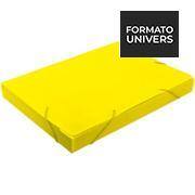 Pasta novaonda universitário 380x276x40mm amarela Polibrás PT 1 UN