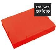 Pasta novaonda ofício 340x245x55mm, Vermelha, Polibrás - PT 1 UN