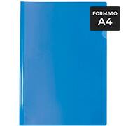 Pasta plástica polipropileno, canaleta, A4, Azul, 0822PP-AZ/5, DAC - PT 5 UN