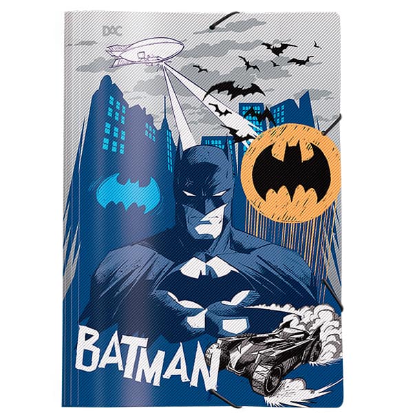 Pasta com elástico em polipropileno, A4, Batman, 5410, DAC - PT 1 UN