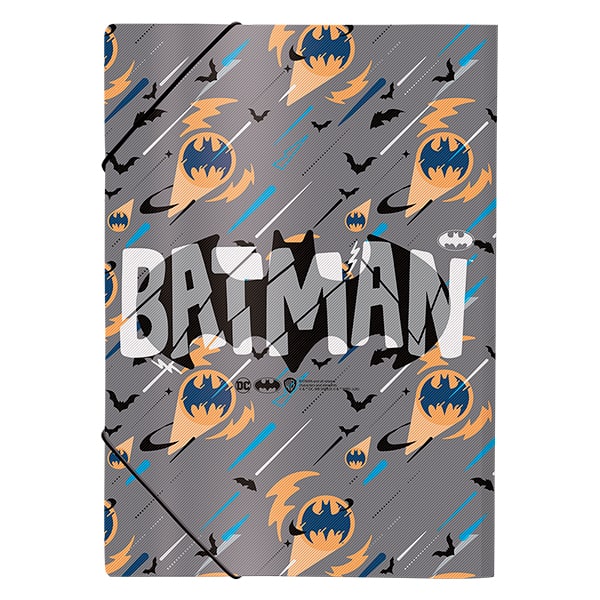 Pasta com elástico em polipropileno, A4, Batman, 5410, DAC - PT 1 UN