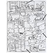 Pasta com Aba Elástico, A4, Capycolor Coffee Shop, DES-00563, Plascony - PT 1 UN