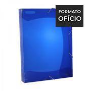 Pasta com Aba Elástico Ofício, Com Dorso 50mm, em polipropileno, Exclusive, Azul Safira, A50, Plascony - PT 1 UN Pasta com Aba Elástico Ofício, Com Dorso 50mm, em polipropileno, Exclusive, Azul Safira, A50, Plascony - PT 1 UN