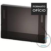 Pasta com Aba Elástico Ofício, Com Dorso 40mm, em polipropileno, Fumê, A40, Plascony - PT 1 UN Pasta com Aba Elástico Ofício, Com Dorso 40mm, em polipropileno, Fumê, A40, Plascony - PT 1 UN