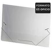 Pasta com Aba Elástico 1/2 Ofício, Sem Dorso, em polipropileno, Transparente, A02, Plascony - PT 1 UN Pasta com Aba Elástico 1/2 Ofício, Sem Dorso, em polipropileno, Transparente, A02, Plascony - PT 1 UN