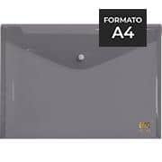 Pasta documento A4 fecho botão fumê 653PP-FM Dac PT 1 UN