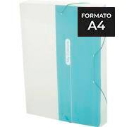 Pasta Aba Elástico, A4, Dorso 4cm, Plástica, A40MC, My Colours Candy, Azul, Plascony - PT 1 PT Pasta Aba Elástico, A4, Dorso 4cm, Plástica, A40MC, My Colours Candy, Azul, Plascony - PT 1 PT