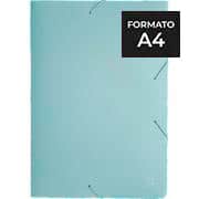 Pasta com aba elástico polipropileno A4 - 20mm verde pastel A20LOLY Plascony PT 1 UN