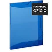 Pasta com elástico, Polipropileno, Ofício - Super Line 20mm azul, Plascony PT 1 UN