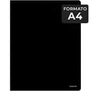 Pasta Catálogo, A4, 30 envelopes, Plástica, 130BL, Black, Plascony - PT 1 UN