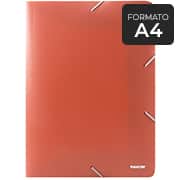 Pasta com elástico sem dorso, poliropileno, A4, Terracota, A02T PAL-01378, Plascony - PT 1 UN