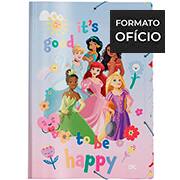 Pasta com elástico sem dorso, Princesas Disney, 5177, DAC - PT 1 UN