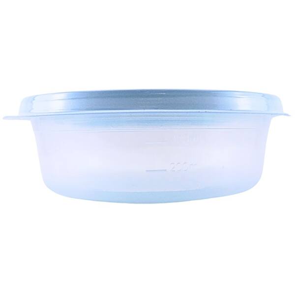 Pote plástico com 3 unidades, 600ml, Azul, TR600C AZP, Plascony - PT 3 UN