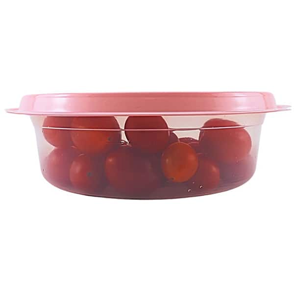 Pote plástico com 3 unidades, 600ml, Rosa, TR600C, RSP, Plascony - PT 3 UN
