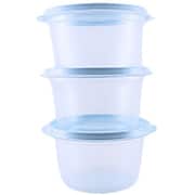 Pote plástico com 3 unidades, 1,1L, Azul, TR1100C AZ, Plascony PT 1 UN