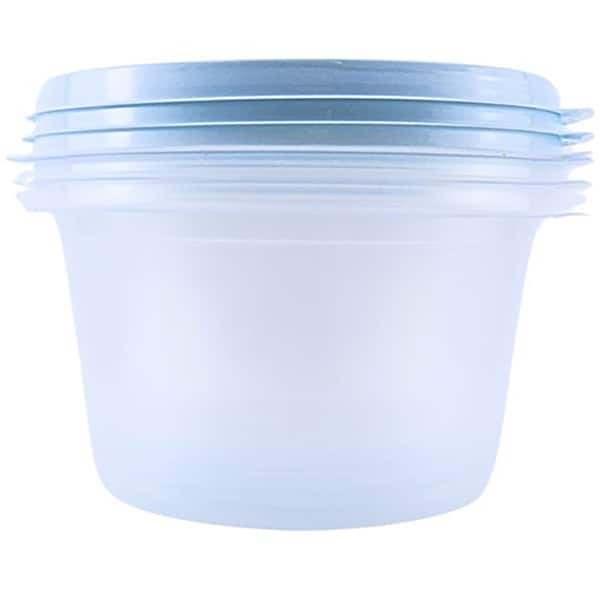 Pote plástico com 3 unidades, 1,1L, Azul, TR1100C AZ, Plascony - PT 1 UN