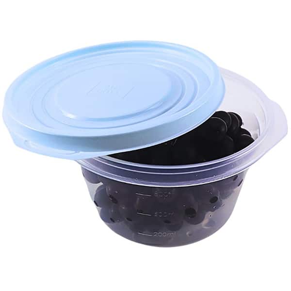 Pote plástico com 3 unidades, 1,1L, Azul, TR1100C AZ, Plascony - PT 1 UN