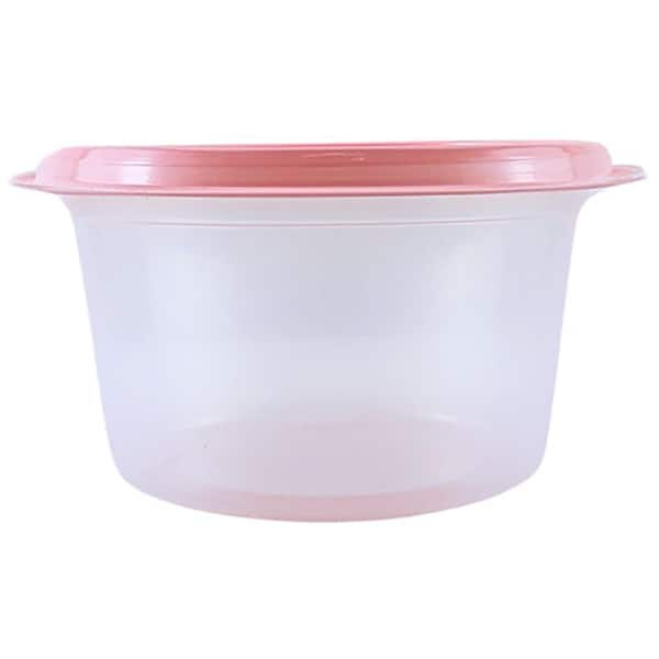 Pote plástico com 3 unidades, 1,1L, Rosa, TR1100C RS, Plascony - PT 3 UN