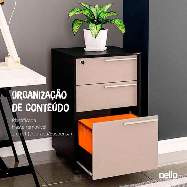 Pasta Suspensa Colorida Plastificada Home Office com Visor Etiqueta e Grampo Plástico Fixador, Laranja, Dello - PT 6 UN