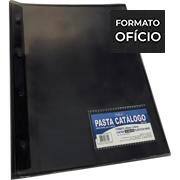Pasta catálogo com frente transparente, 10 envelopes, Fumê, A4, 7619, Plastpark - PC 1 UN