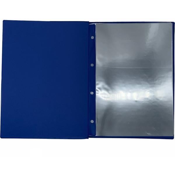 Pasta catálogo com visor, 50 envelopes, Azul, A4, 7820, Plastpark - PC 1 UN