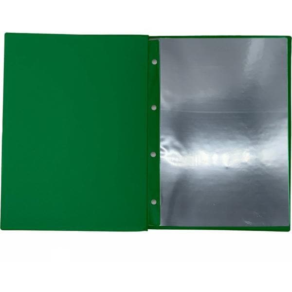 Pasta catálogo com visor, 50 envelopes, Verde, Ofício, 7822, Plastpark - PC 1 UN