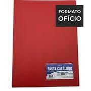 Pasta catálogo com visor, 50 envelopes, Vermelho, A4, 7824, Plastpark - PC 1 UN