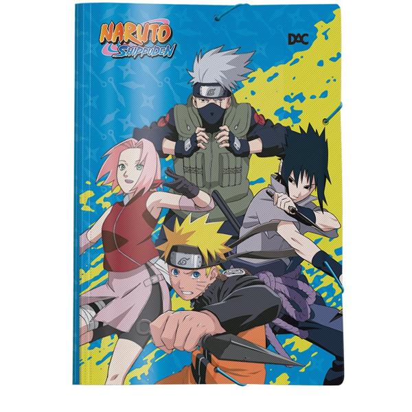 Pasta com aba e elástico, Oficio, Naruto, 4425, DAC - PT 1 UN