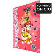 Pasta com aba e elástico, Oficio, Patrulha Canina, Rosa, 4297, DAC - PT 1 UN