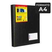 Pasta catálogo com 25 envelopes A4 preta 1169 Chies PT 1 UN