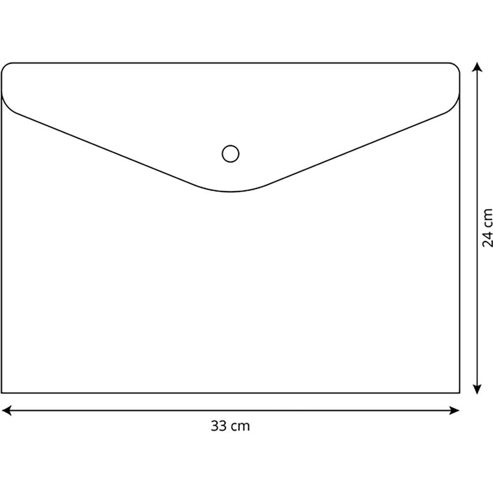 Envelope plástico com Botão A4 para documentos Serena Dello 1 und