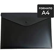 Pasta documento fecho botão, A4, Fullcolor, Preto, 0013.P.003, Dello - PT 1 UN Pasta documento fecho botão, A4, Fullcolor, Preto, 0013.P.003, Dello - PT 1 UN