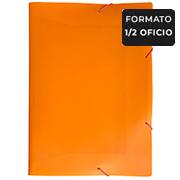 Pasta com elástico polipropileno, 1/2 Ofício, Fullcolor, Laranja, 0440.K.005, Dello - PT 1 UN