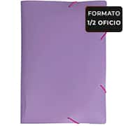 Pasta com elástico polipropileno, 1/2 Ofício, Fullcolor, Roxa, 0440.R.005, Dello - PT 1 UN