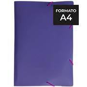 Pasta com elástico polipropileno, A4, Fullcolor Roxa, 0442.R.003, Dello - PT 1 UN