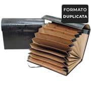 Pasta sanfonada kraft duplicata 1-31/AZ croco preta Mano PT 1 UN Pasta sanfonada kraft duplicata 1-31/AZ croco preta Mano PT 1 UN