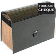 Pasta sanfonada kraft cheque 1-31/AZ croco preta avante Mano PT 1 UN Pasta sanfonada kraft cheque 1-31/AZ croco preta avante Mano PT 1 UN