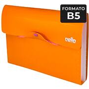 Pasta sanfonada B5, 12 divisórias, Fullcolor, Laranja, 6106.K.001, Dello - PT 1 UN