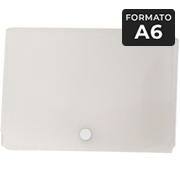 Pasta documento, fecho em botão metálico, A6, Furta Cor, PAL- 01136, Plascony - PC 1 UN