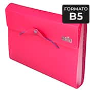 Pasta sanfonada B5, 12 divisórias, Fullcolor, Rosa, 6106.Q0012, Dello - BT 1 UN Pasta sanfonada B5, 12 divisórias, Fullcolor, Rosa, 6106.Q0012, Dello - BT 1 UN