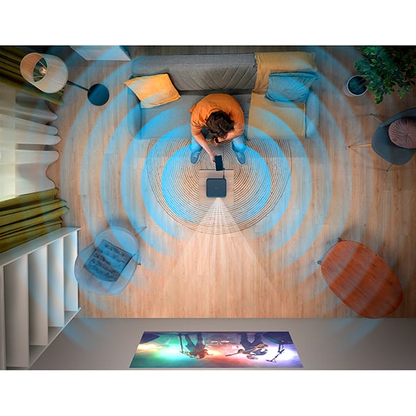 Projetor Multimídia LifeStudio EF-62B UHD Smart Streaming com Google TV, Alto-falante integrado, Wi-Fi, Bluetooth, HDMI, Preto, Epson - CX 1 UN Projetor Multimídia LifeStudio EF-62B UHD Smart Streaming com Google TV, Alto-falante integrado, Wi-Fi, Bluetooth, HDMI, Preto, Epson - CX 1 UN