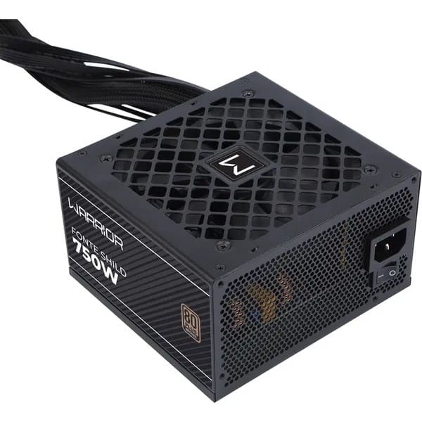 Fonte ATX Shild 750w c/ cooler preto GM102 Warrior CX 1 UN Fonte ATX Shild 750w c/ cooler preto GM102 Warrior CX 1 UN