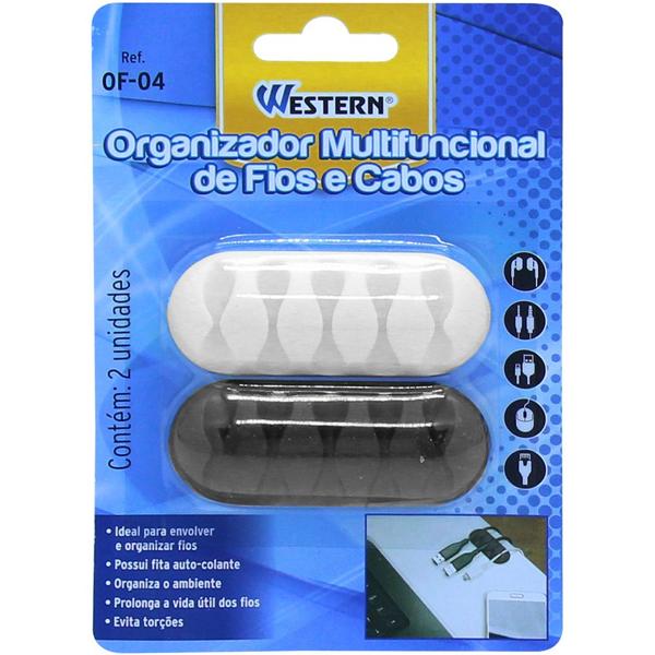 Organizador para cabos e fios com 5 compartimentos, OF-04, Western - PT 1 UN